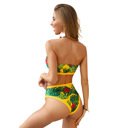  Tropic Candy Bikini Bandeau Set Swimsuit