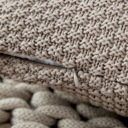  Knitted Cotton Pillow Covers with Tassels – 18" x 18" – Decorative Cushion Cover (No Insert)