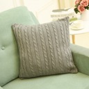  Cable Knit Cotton Pillow Covers – 18" x 18" – Cozy Textured Design (No Insert)