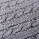  Cable Knit Cotton Pillow Covers – 18" x 18" – Cozy Textured Design (No Insert)
