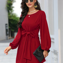  Long Sleeve Women Mini Dress