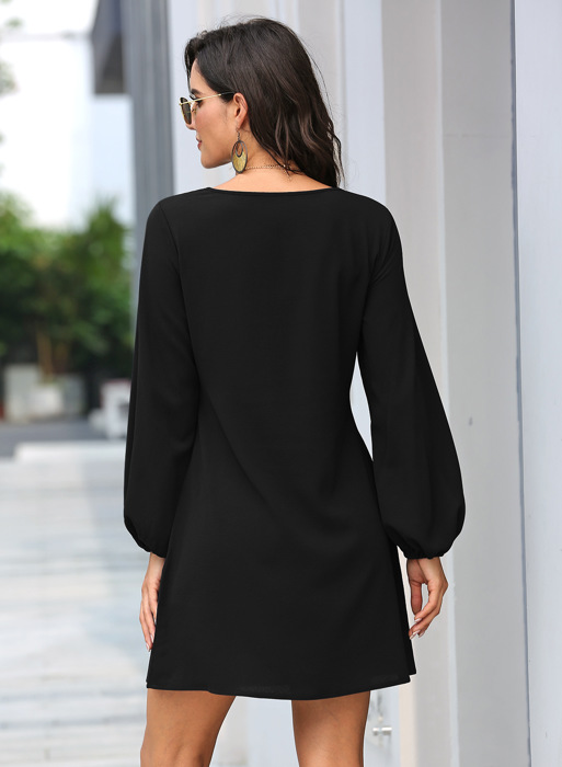 Long Sleeve Women Mini Dress