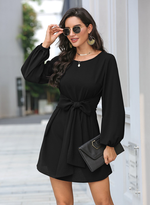 Long Sleeve Women Mini Dress