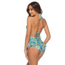  Tropical Breeze Halter Skirtini Women Bikini Swimsuit 