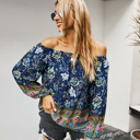  FLORAL LONG SLEEVE WOMEN BLOUSE