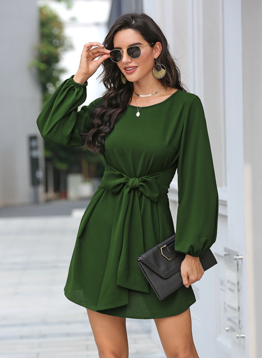 Long Sleeve Women Mini Dress