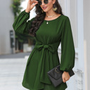  Long Sleeve Women Mini Dress