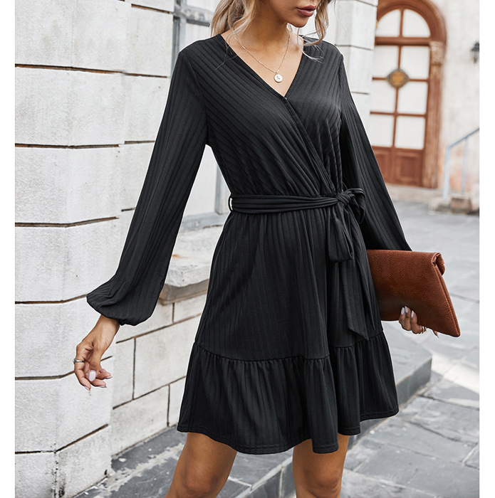 WILLOW KNITTED LONG SLEEVE DRESS 