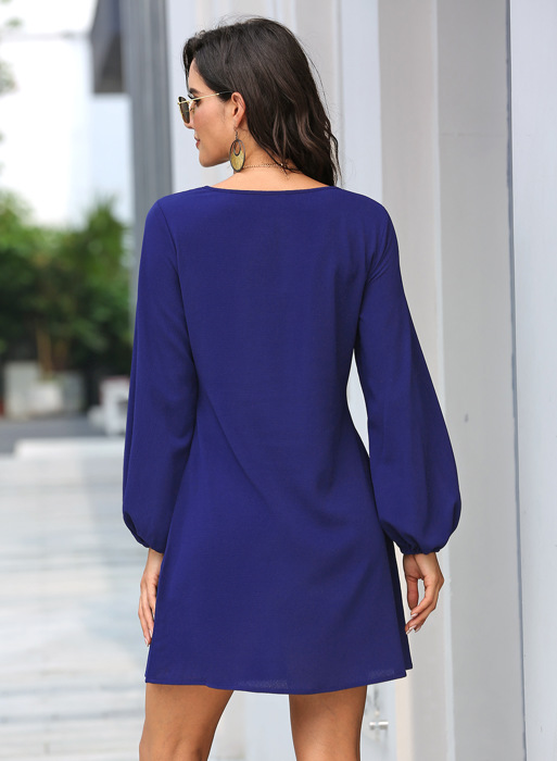 Long Sleeve Women Mini Dress