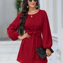  Long Sleeve Women Mini Dress