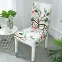 2-piece Magnolia Bloom  2/4/6 Pack Chair Covers for Dining Room, Stretch Dining Chair Cover, Washable Spandex Kitchen Parsons Chair Slipcovers
