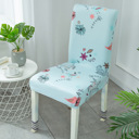 2-piece Blue Floral  2/4/6 Pack Chair Covers for Dining Room, Stretch Dining Chair Cover, Washable Spandex Kitchen Parsons Chair Slipcovers