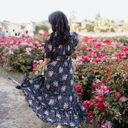  Sienna Black Floral Women Maxi Dress