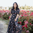  Sienna Black Floral Women Maxi Dress