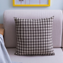 Brown Gingham Pillow Cover 18x18 – Checkered Cushion Cover with Hidden Zipper – Farmhouse Decor – No Insert Included – Multiple Colors