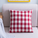 Red Buffalo Plaid Pillow Cover 18x18 – Gingham Cushion Cover with Hidden Zipper – Farmhouse Throw Pillow – No Insert Included
