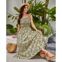  In Bloom Women Floral Maxi Dress Rayon 