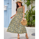  In Bloom Women Floral Maxi Dress Rayon 