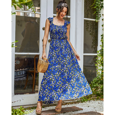 In Bloom Women Floral Maxi Dress Rayon 