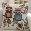   Whimsical Owl Throw Pillow Covers – Colorful 18"x18" Cushion Covers 