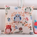   Whimsical Owl Throw Pillow Covers – Colorful 18"x18" Cushion Covers 