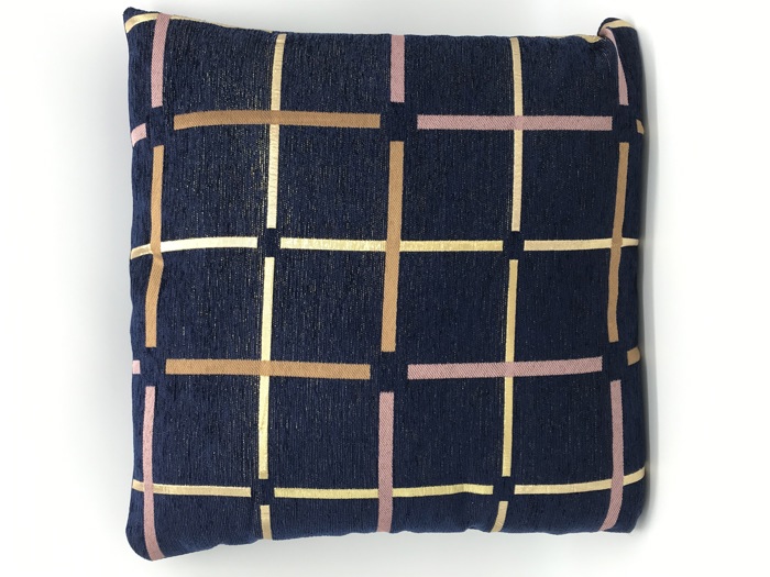 Cozy Metallic Grid Decorative Pillow Covers- (NO Insert Included) - 18" x 18" - Choose from 7 Beautiful Colors