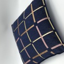 Cozy Metallic Grid Decorative Pillow Covers- (NO Insert Included) - 18" x 18" - Choose from 7 Beautiful Colors