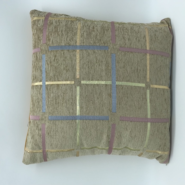 Cozy Metallic Grid Decorative Pillow Covers- (NO Insert Included) - 18" x 18" - Choose from 7 Beautiful Colors