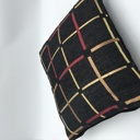 Black Cozy Metallic Grid Decorative Pillow Covers- (NO Insert Included) - 18" x 18" - Choose from 7 Beautiful Colors