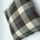  Plaid Pillow Covers 18x18 – Set of Gingham Cushion Covers with Hidden Zipper – Rustic Farmhouse Decor – No Insert Included
