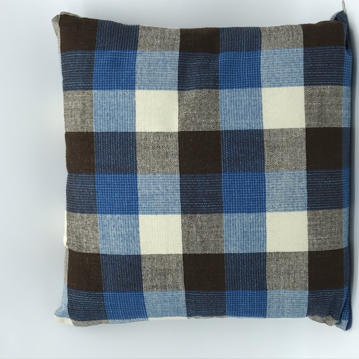 Plaid Pillow Covers 18x18 – Set of Gingham Cushion Covers with Hidden Zipper – Rustic Farmhouse Decor – No Insert Included