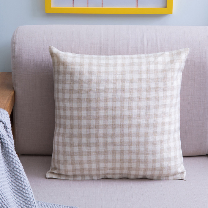 Gingham Pillow Cover 18x18 – Checkered Cushion Cover with Hidden Zipper – Farmhouse Decor – No Insert Included – Multiple Colors