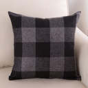 Black Farmhouse Pillow Cover, Plaid Pillow Covers for 18x18 Pillow (NO Insert Included)