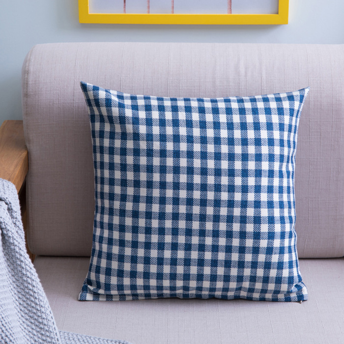 Gingham Pillow Cover 18x18 – Checkered Cushion Cover with Hidden Zipper – Farmhouse Decor – No Insert Included – Multiple Colors