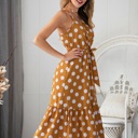  AMELLY POLKA DOT MIDI DRESS