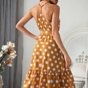  AMELLY POLKA DOT MIDI DRESS