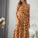  AMELLY POLKA DOT MIDI DRESS