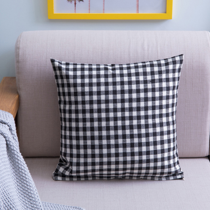Gingham Pillow Cover 18x18 – Checkered Cushion Cover with Hidden Zipper – Farmhouse Decor – No Insert Included – Multiple Colors