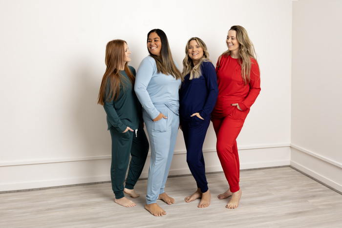 Women's Christmas Pajama Set Modal Sleepwear,  Natural Sleepwear, Modal Pajama Set, Natural Lounge Wear, Buttery Soft Sleepwear