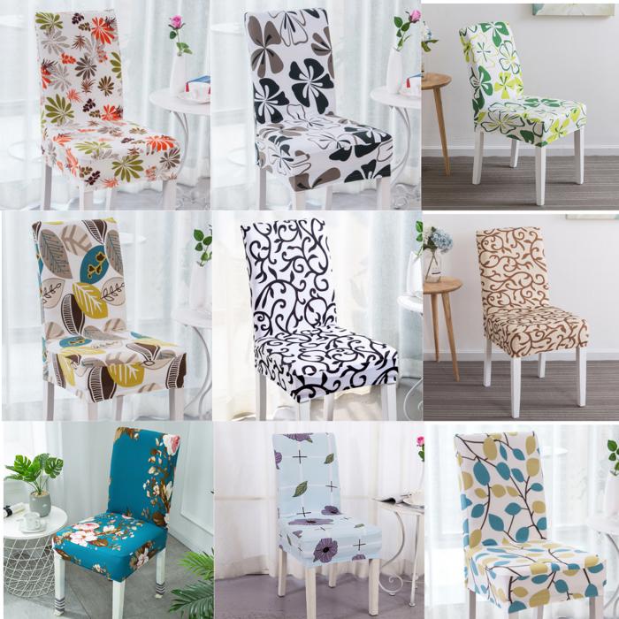  2/4/6 Pack Chair Covers for Dining Room, Stretch Dining Chair Cover, Washable Spandex Kitchen Parsons Chair Slipcovers