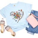 Small Blue Some See Weeds Others Wishes Inspirational Basic Tee 
