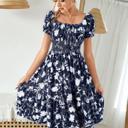  Marielle Smocked Floral Midi Dress