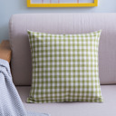 Green Gingham Pillow Cover 18x18 – Checkered Cushion Cover with Hidden Zipper – Farmhouse Decor – No Insert Included – Multiple Colors