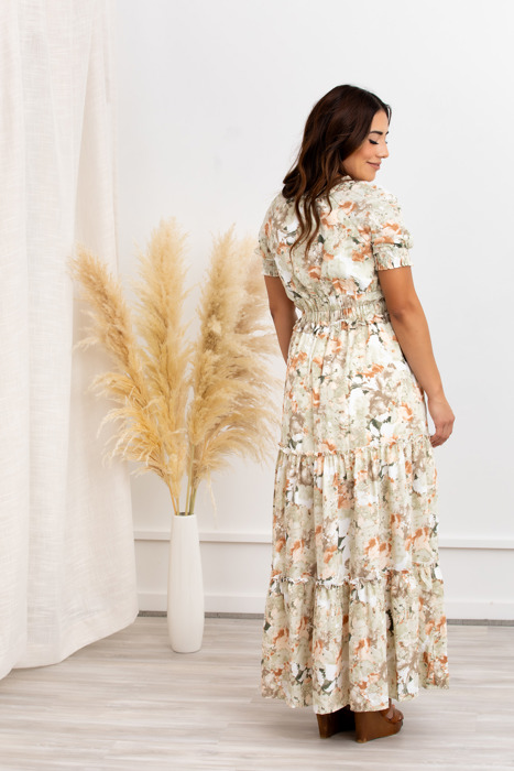 Naomi Floral Split Maxi Women Dress