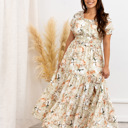  Naomi Floral Split Maxi Women Dress