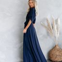  La Mere Wrap Women Navy Maxi Dress