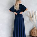  La Mere Wrap Women Navy Maxi Dress