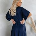  La Mere Wrap Women Navy Maxi Dress