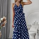 Small Navy AMELLY POLKA DOT MIDI DRESS