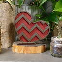  Laser Cut Heart Decor - Small Zig Zag